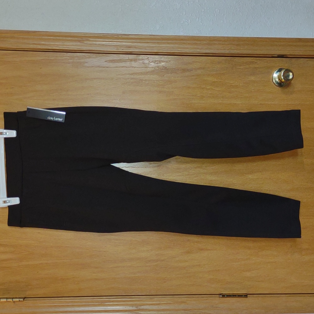 Daisy Fuentes English Heritage brown Medium pockets polyester leggings pants NEW